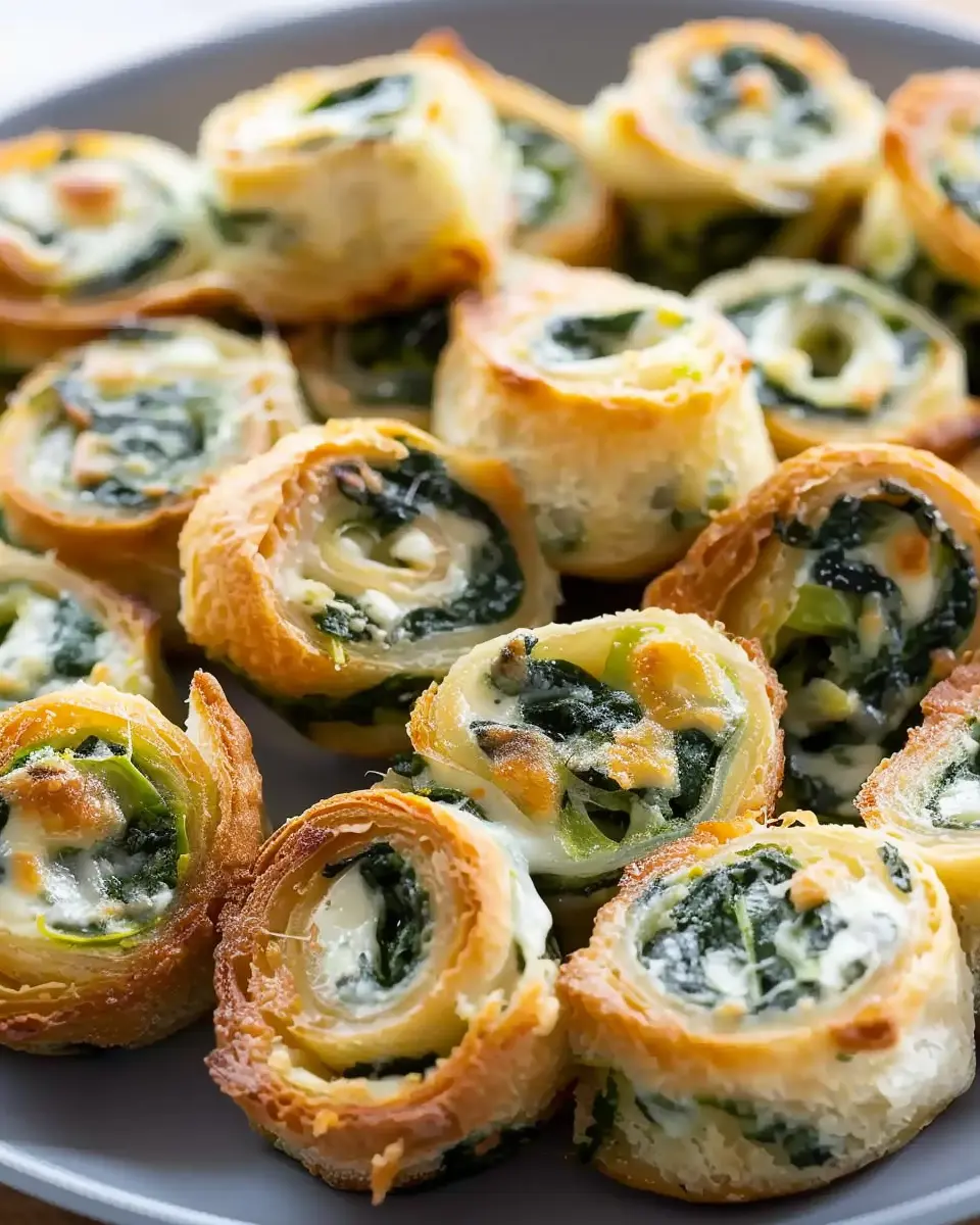 Easy Spinach Dip in Bite-Sized Pinwheels: A Crowd-Pleasing Treat