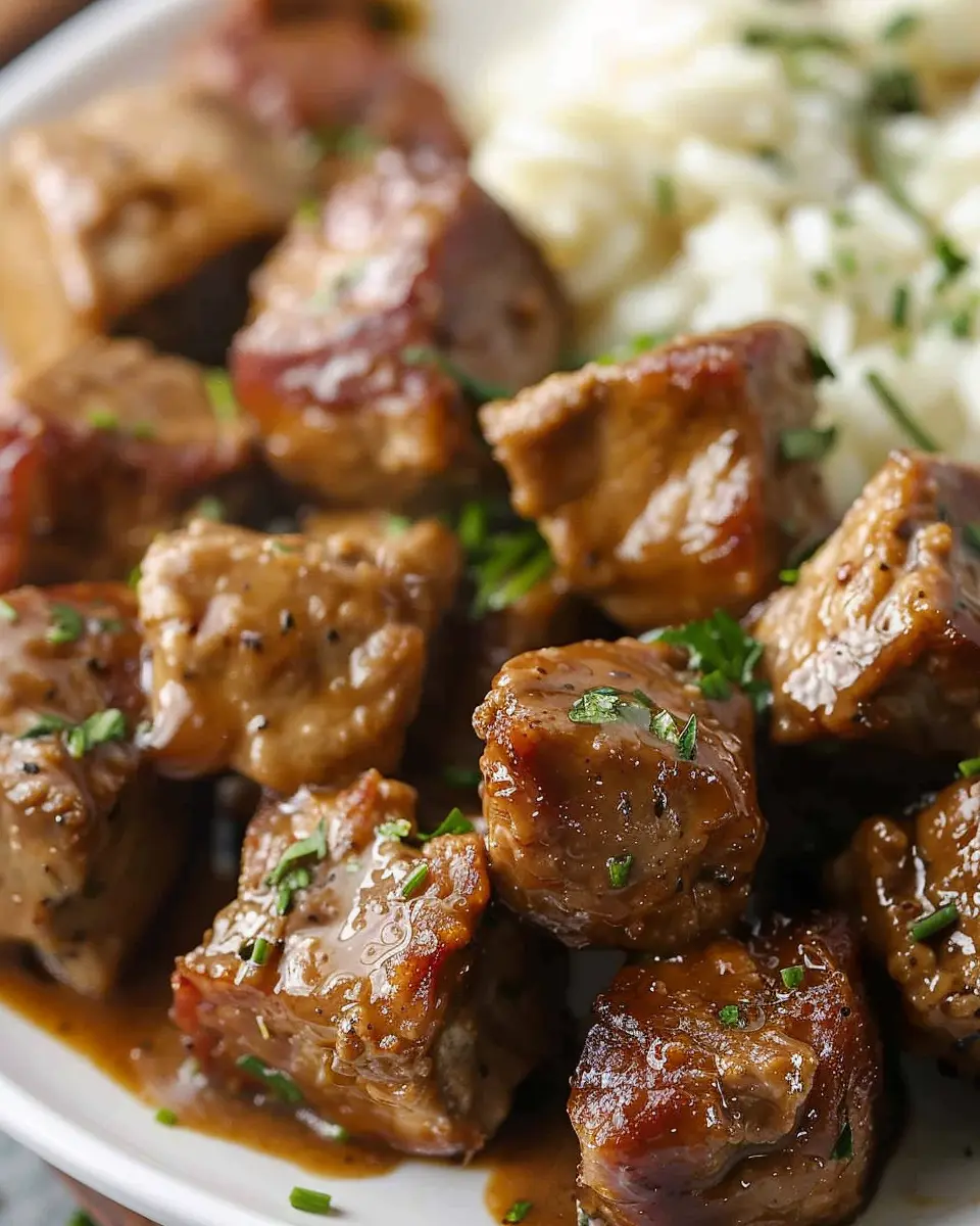 Garlic Pork Bites: Easy Beef Appetizer for Flavor Lovers