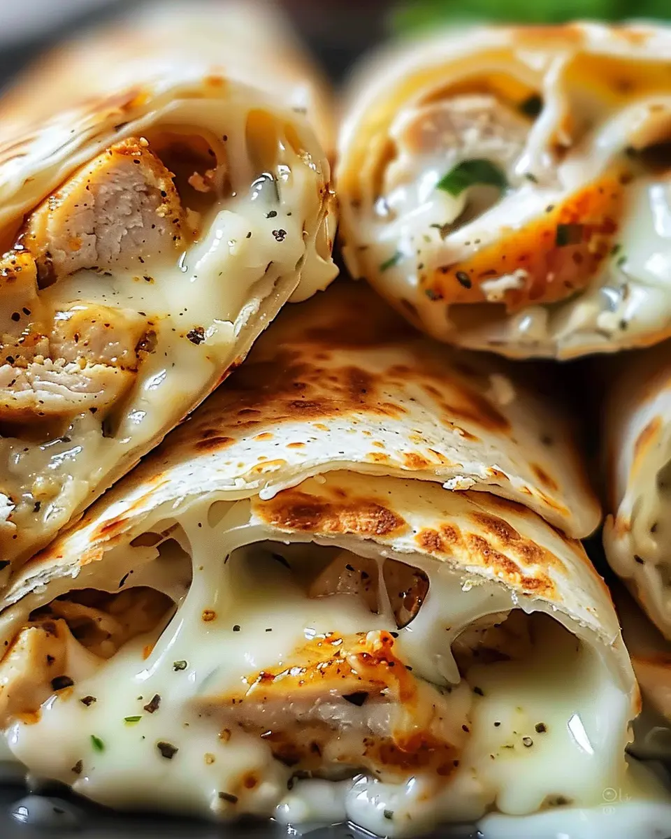 Easy Cheesy Garlic Chicken Wraps: Indulgent Flavor Made Simple