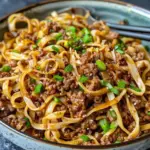 Mongolian Ground Beef Noodles