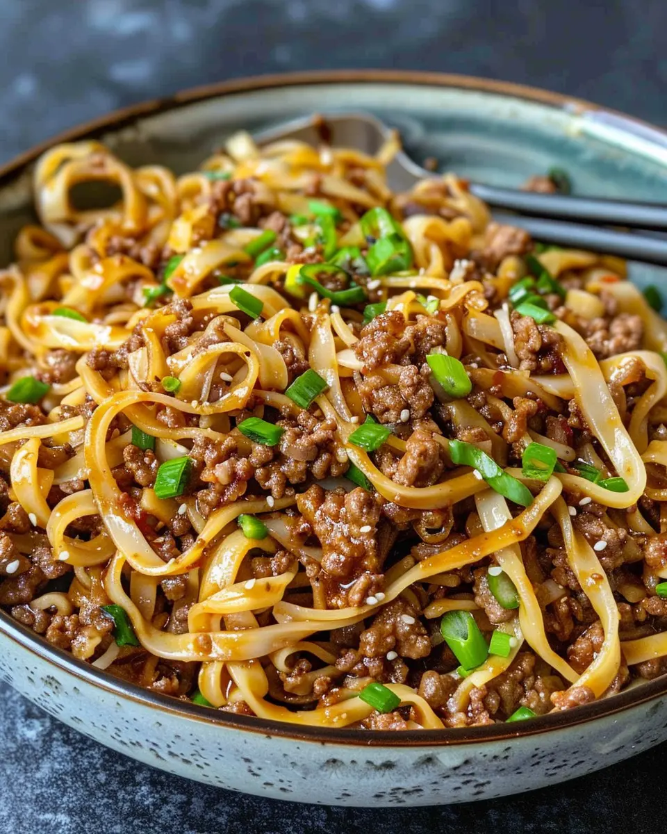 Mongolian Ground Beef Noodles: Easy Comfort Food for Everyone