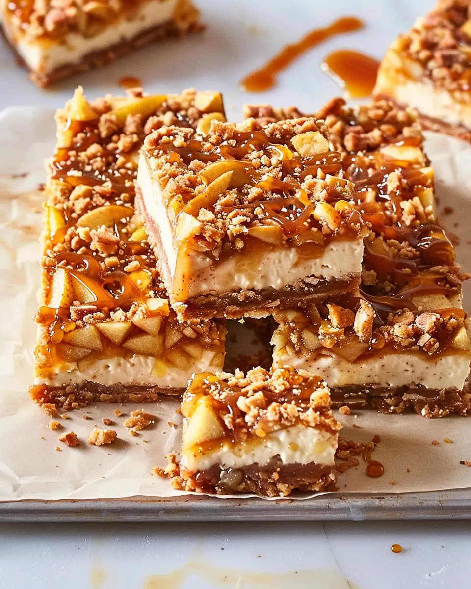 Caramel Apple Cheesecake Bars: Indulgent Fall Dessert Recipe