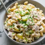 Tuna Macaroni Salad with Pickles