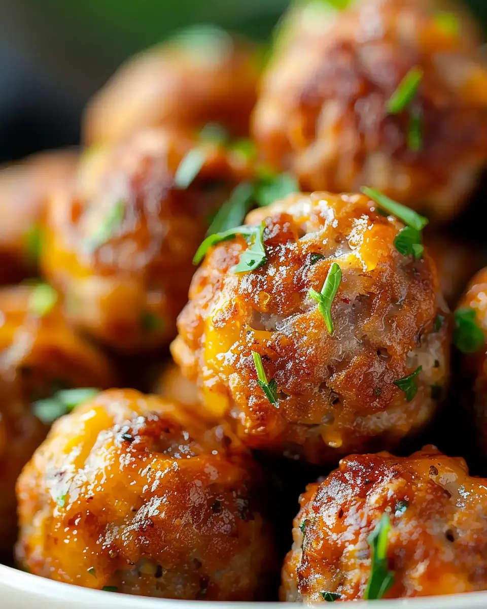 Irresistible Sausage Balls with Turkey Bacon and Beef Delights