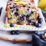 Blueberry Zucchini Bread with a Lemon Glaze