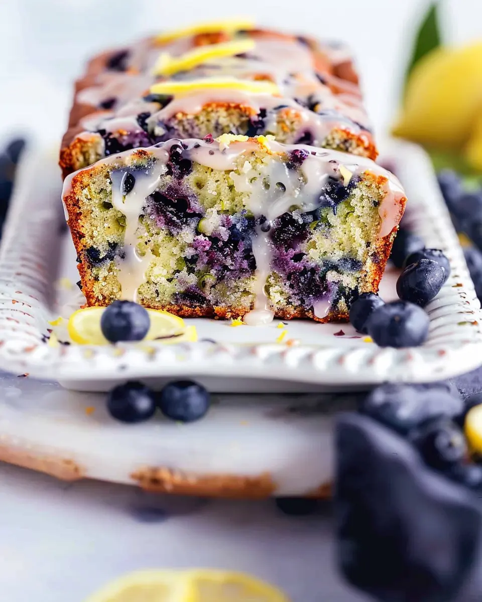 Blueberry Zucchini Bread with Lemon Glaze: The Best Homemade Treat