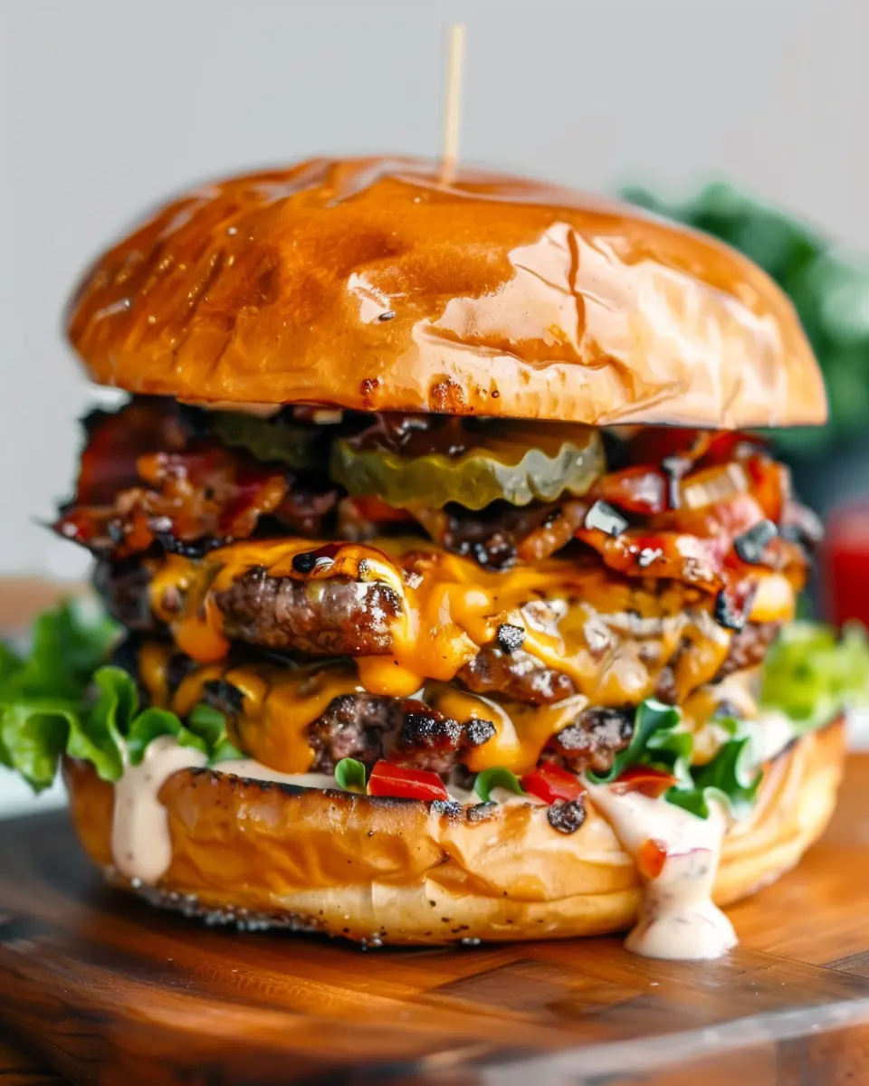 Crack Burger Recipe: Juicy Turkey Bacon &amp; Tasty Chicken Ham Delight