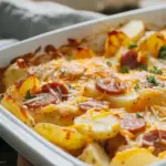 Cheesy Ranch Potatoes and Smoked Sausage Easy Comfort Dinner