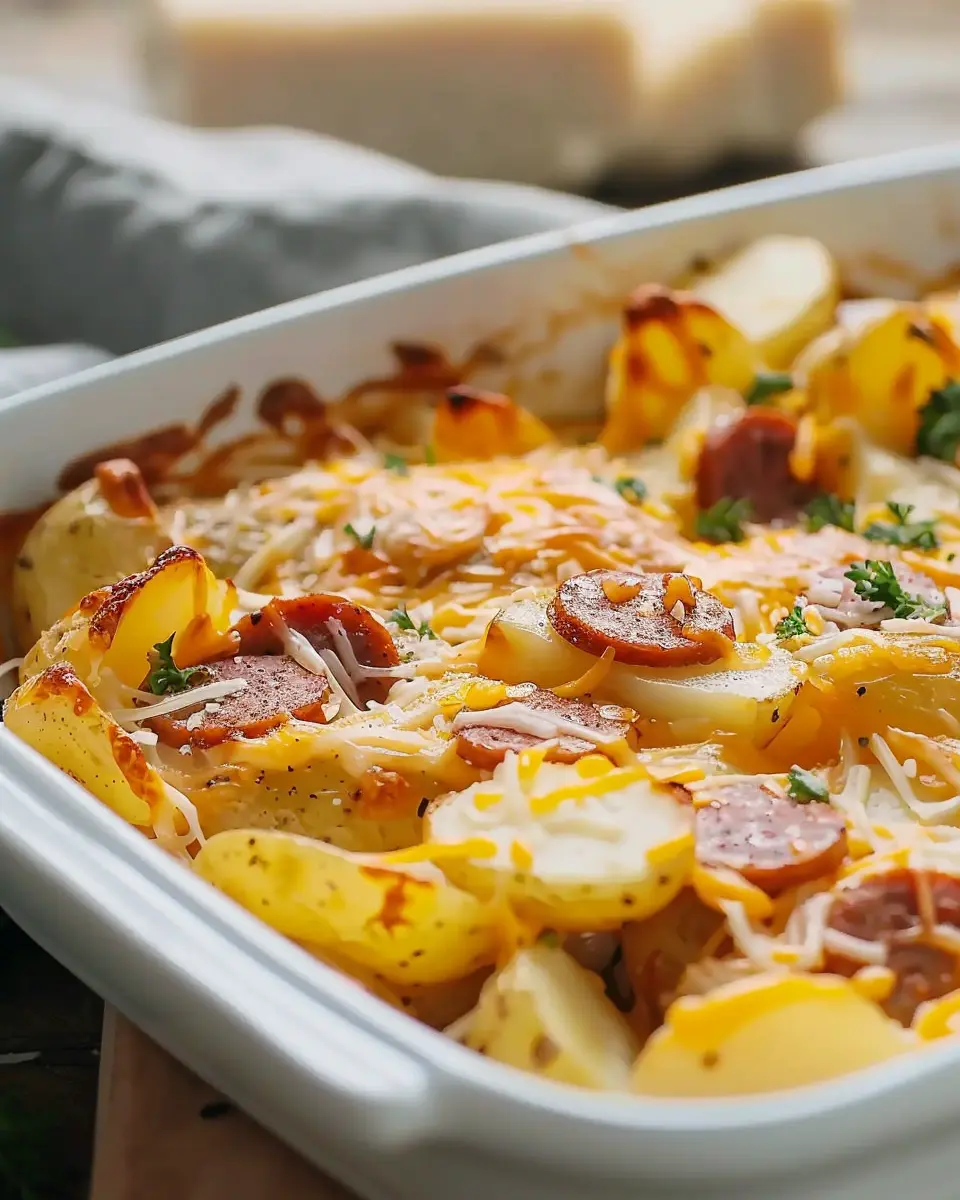 Cheesy Ranch Potatoes and Smoked Sausage: Easy Comfort Dinner