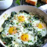 Creamy Spinach and Eggs