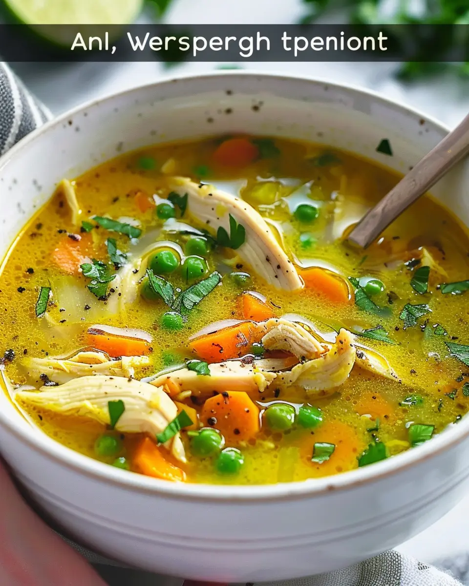 Anti Inflammatory Turmeric Chicken Soup for Comfort and Health