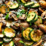 Skillet Zucchini and Mushrooms