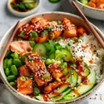 Honey Sriracha Salmon Bowls