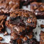 The BEST Fudgy Chewy Brookies