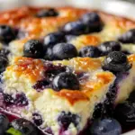 Blueberry Cottage Cheese Breakfast Bake