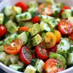 Tomato Cucumber & Avocado Salad