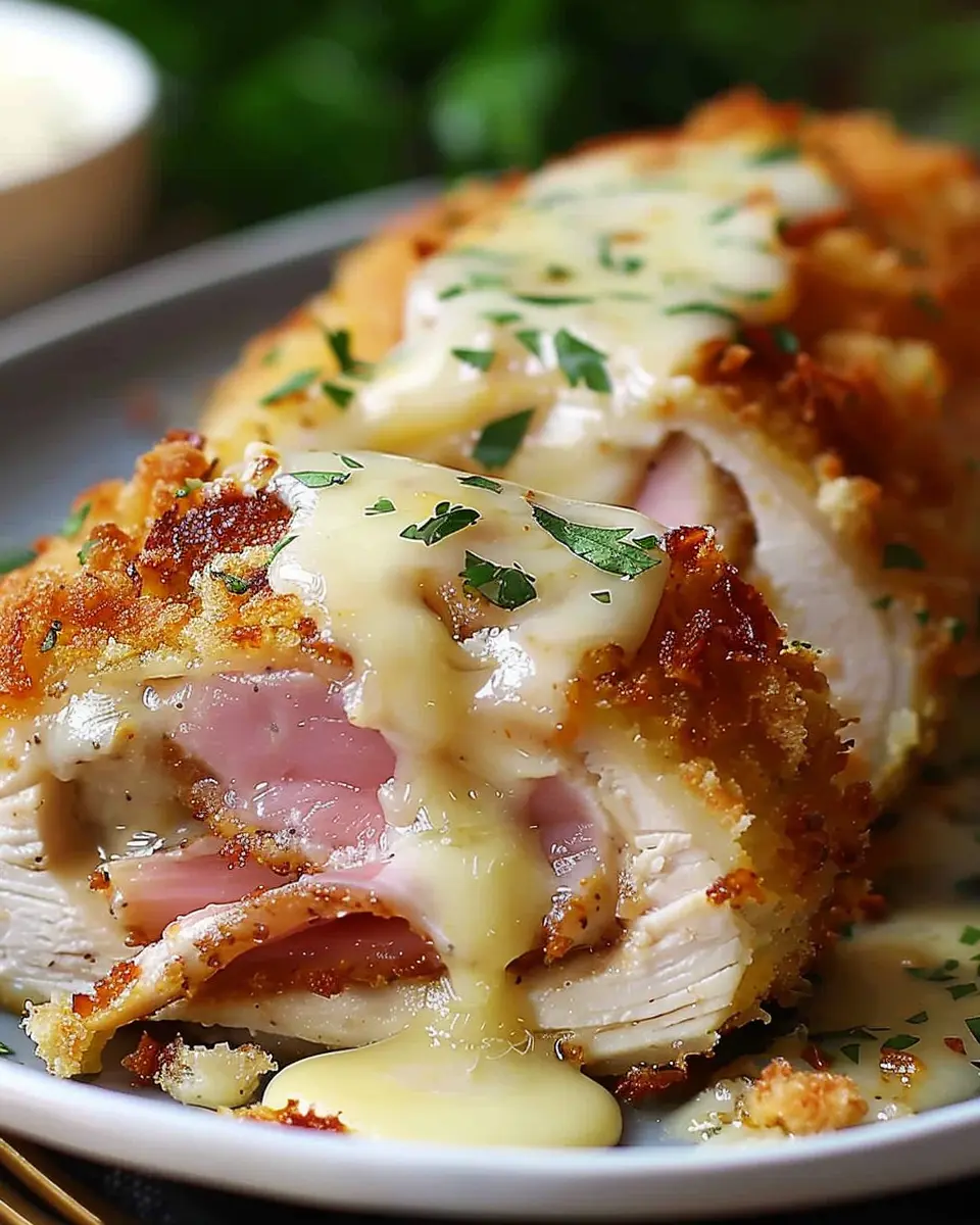 Risp creamy chicken cordon bleu: Indulgent twist with turkey bacon