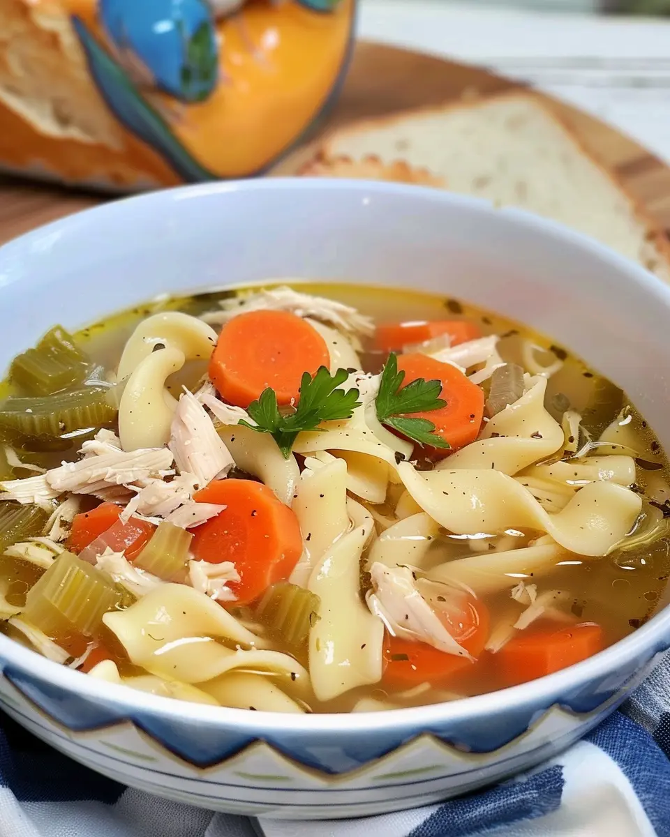 Easy Slow Cooker Chicken Noodle Soup for Cozy Nights in