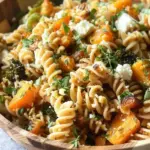 Pasta Salad with Butternut Squash and Brussels
