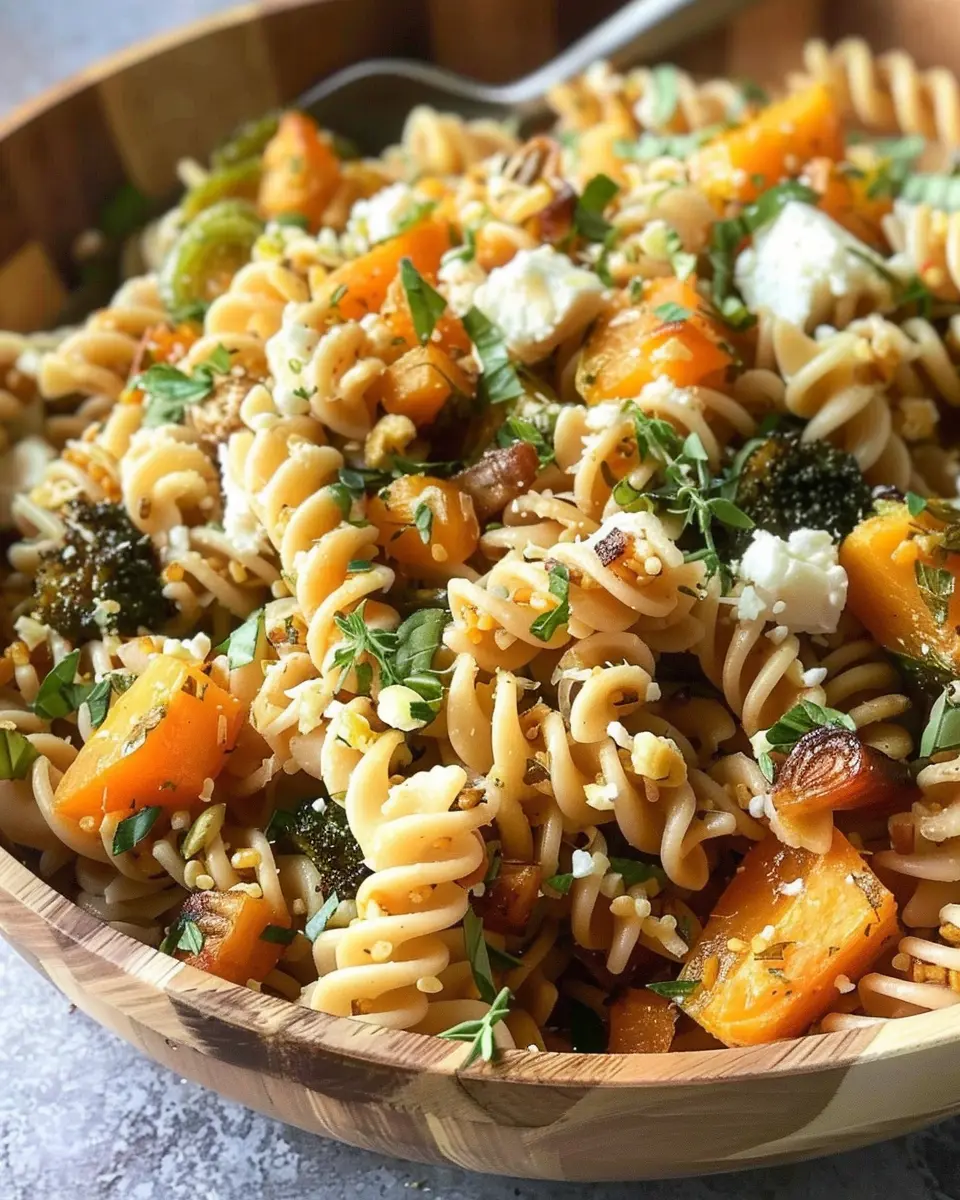 Pasta Salad with Butternut Squash and Brussels: Easy &amp; Delicious