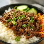 Delicious Korean Ground Beef Bowl
