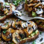 Avocado Garlicky Mushroom Toast