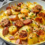 Cheesy Ranch Potatoes and Smoked Sausage