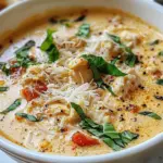 Crock Pot Creamy Chicken Parmesan Soup