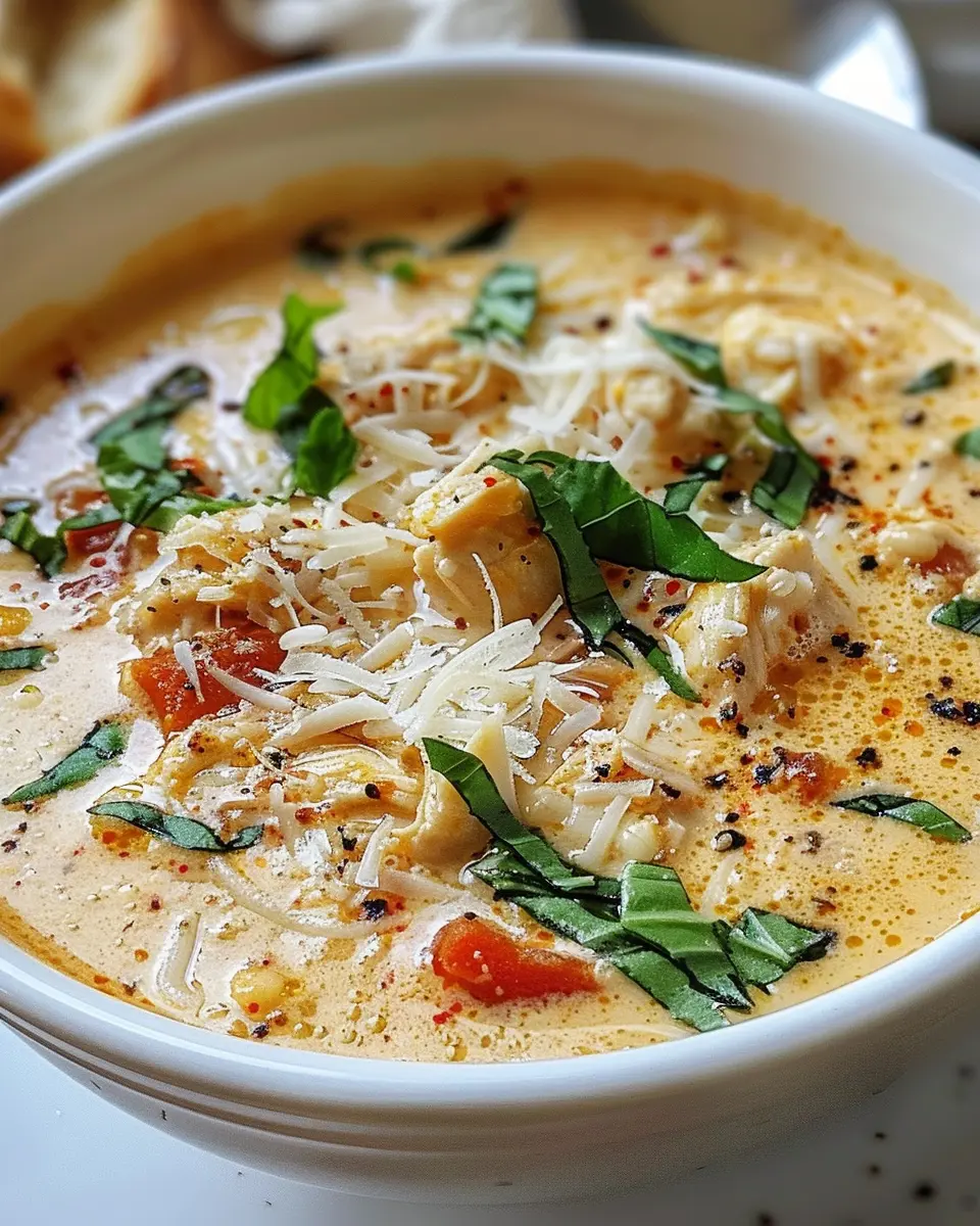 Crock Pot Creamy Chicken Parmesan Soup: Easy Comfort Food Bliss