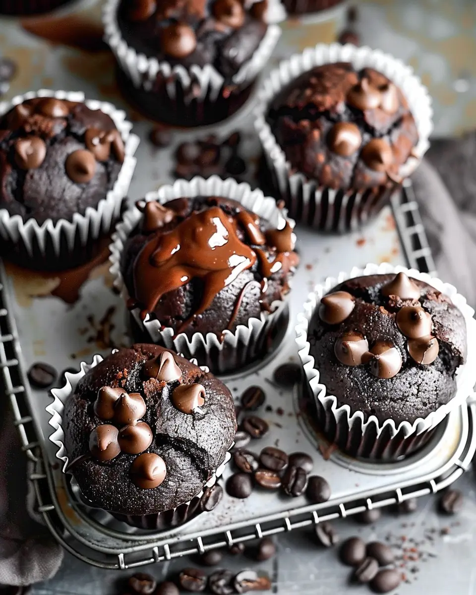 Double Chocolate Espresso Muffins: Indulgent Homemade Delight
