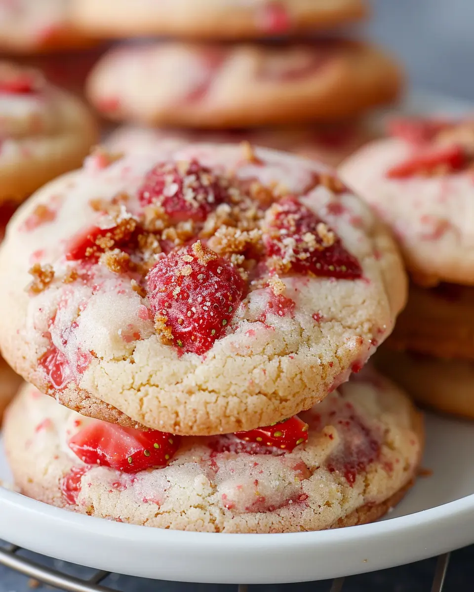 Easy Strawberry Crunch Cookies: The Best Treat for Sweet Lovers