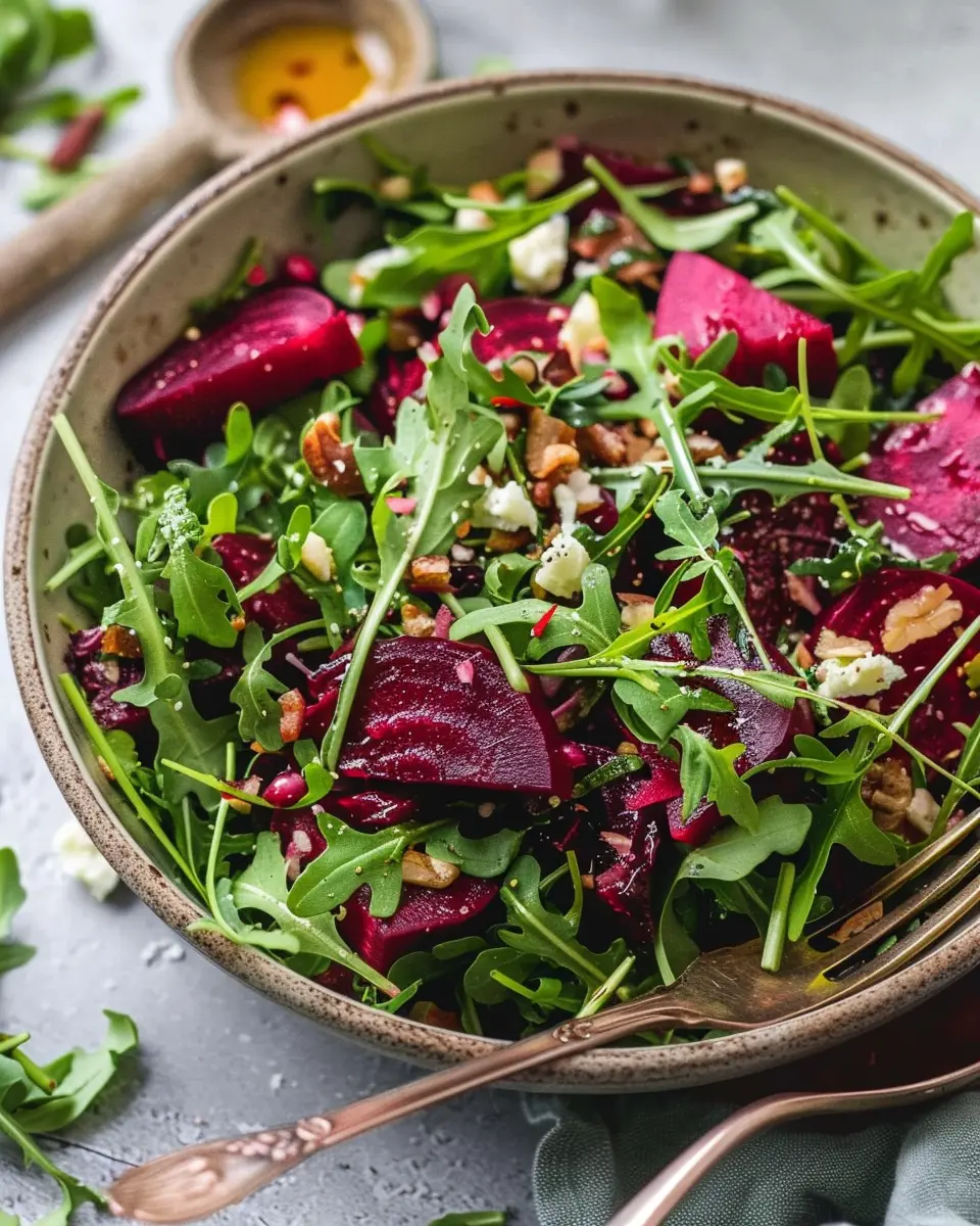 15-Minute Steamed Beet Arugula Salad: A Vibrant, Fresh Delight