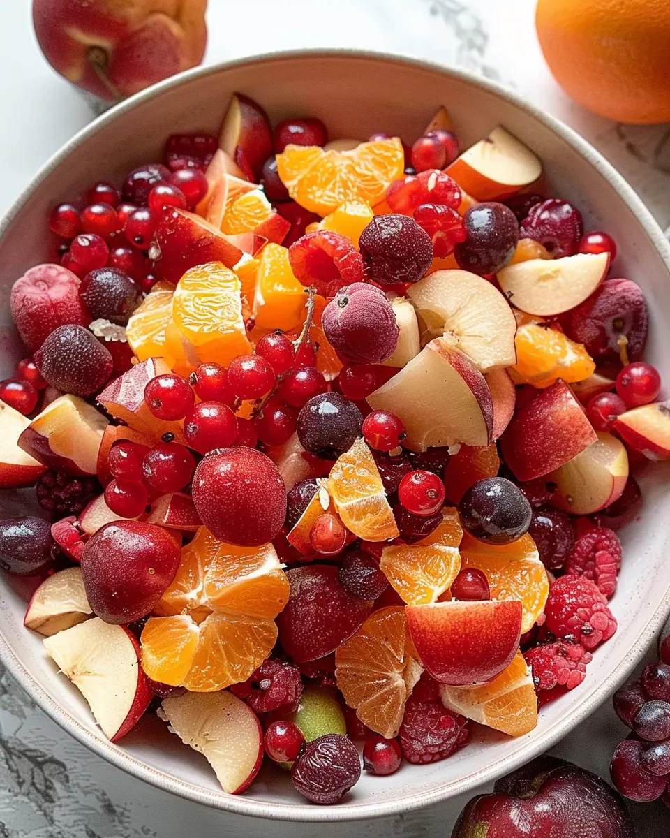 Spiced Fall Fruit Salad: A Juicy Twist on Cozy Flavors