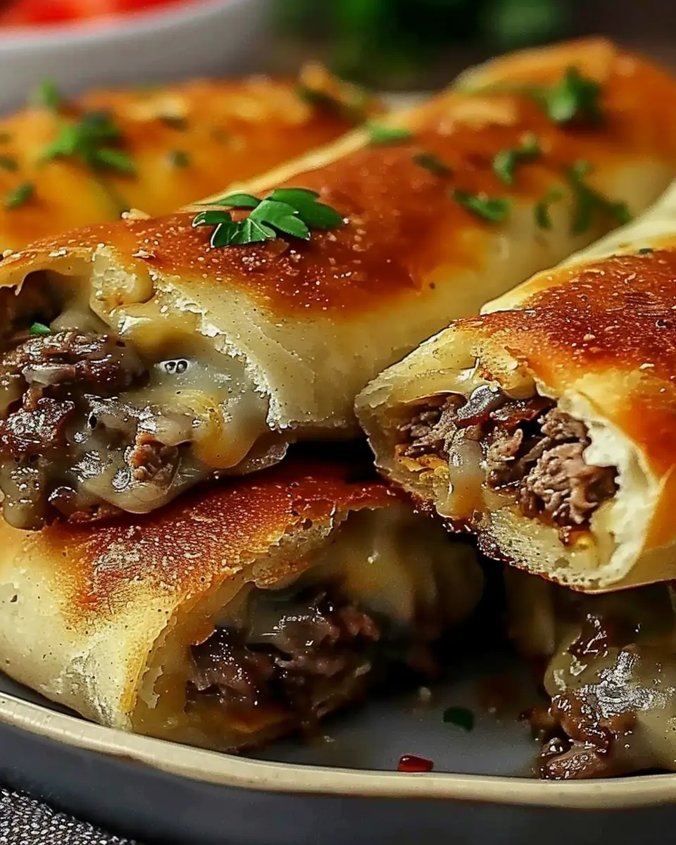Irresistible Keto Philly Cheesesteak Rolls with Turkey Bacon Delight
