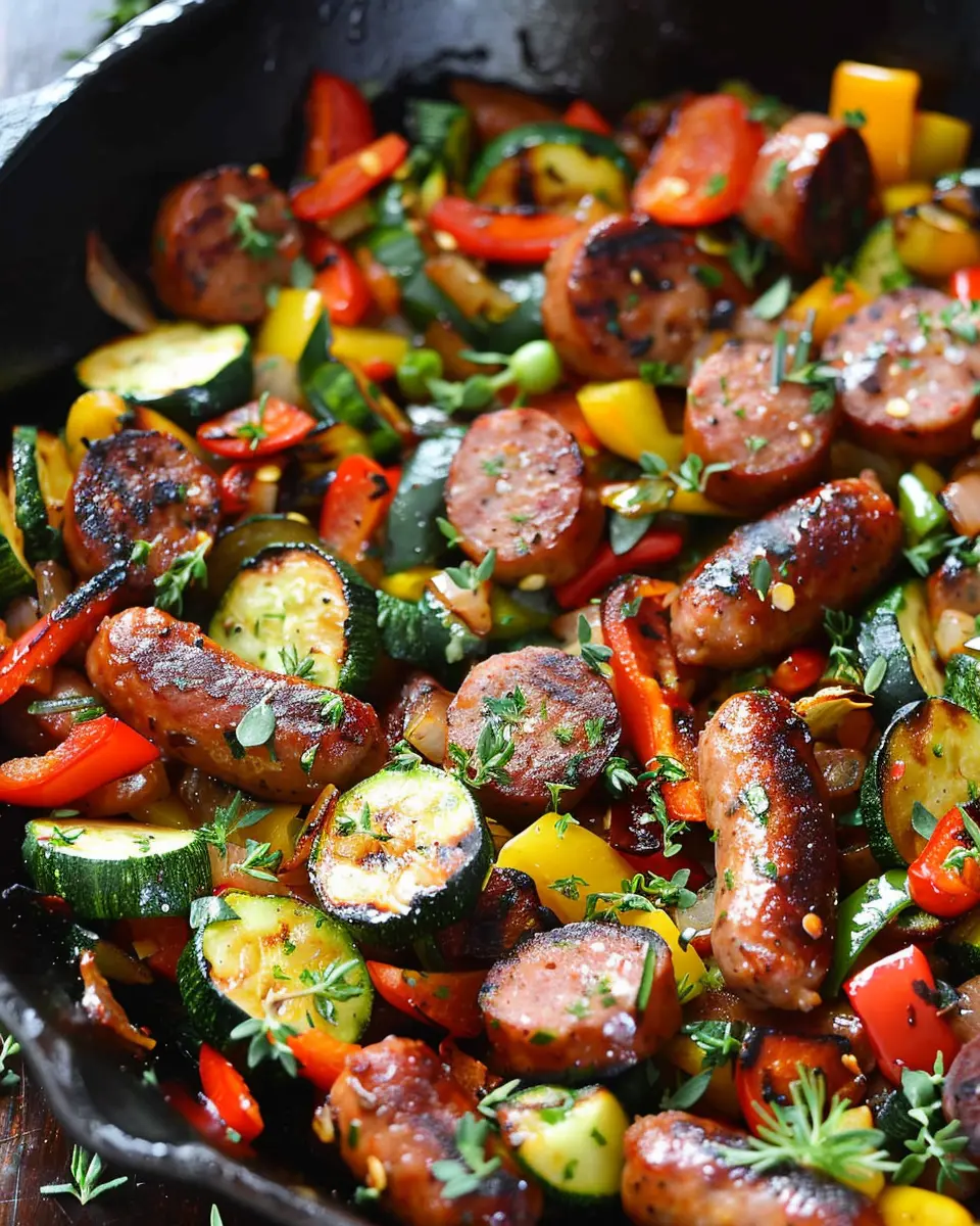 Sausage and Veggies Skillet: Easy One-Pan Dinner Delight