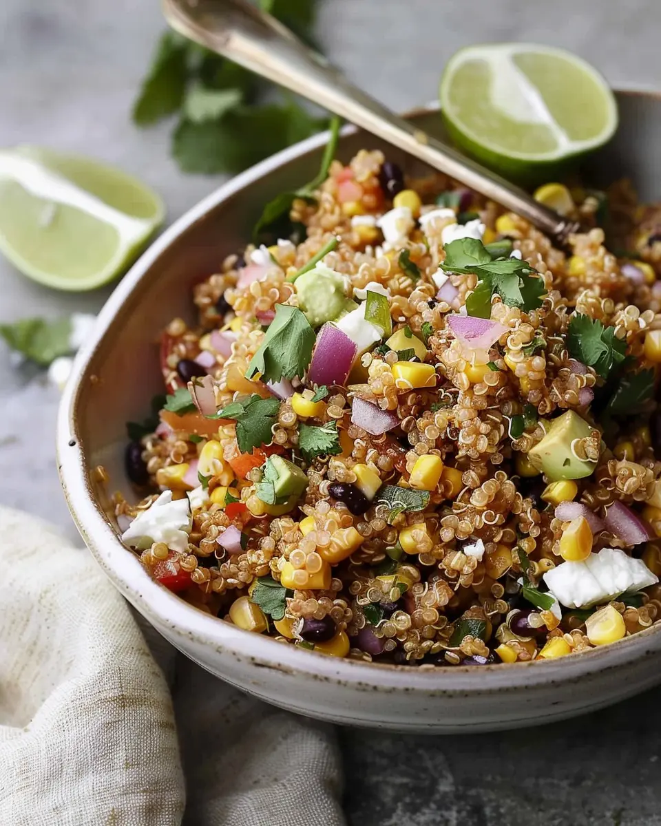 Dairy-Free Mexican Street Corn Quinoa Salad That’s Simply Delicious