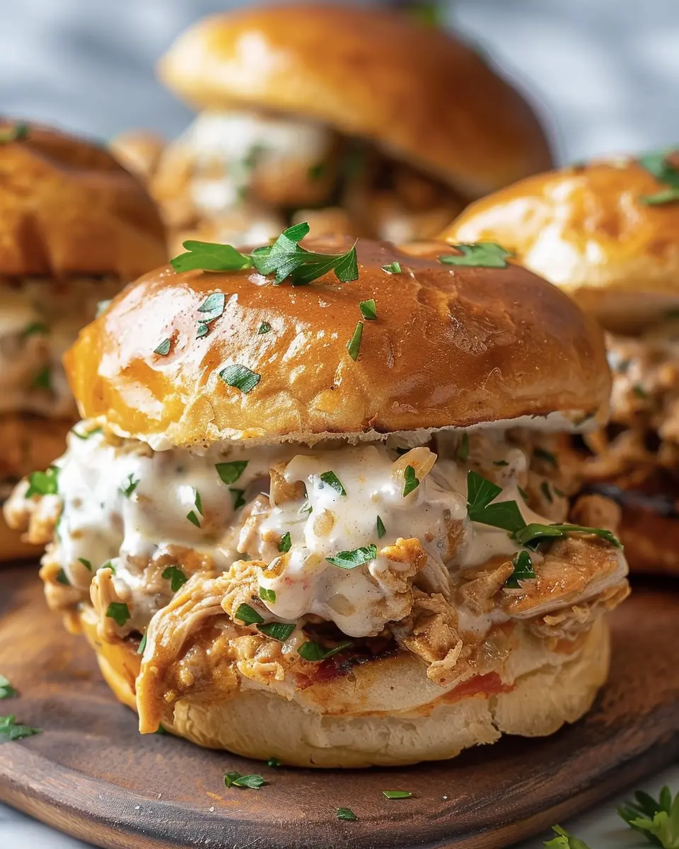 Chicken Alfredo Sloppy Joes: Easy Comfort Food with Turkey Bacon