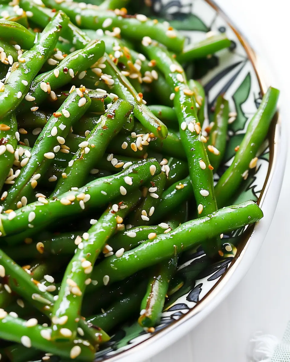 Sesame Ginger Green Bean Salad: Easy, Fresh, and Flavorful