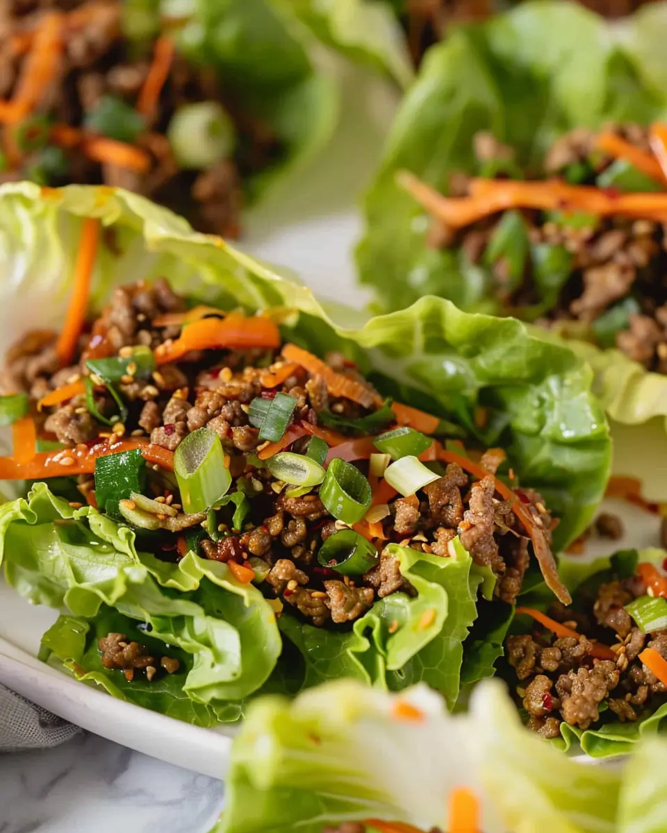 Asian Ground Beef Lettuce Wraps: Easy and Flavorful Weeknight Meal