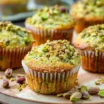 Easy Bakery Style Pistachio Muffins with Pudding Mix