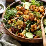 Roasted Cauliflower Salad with Creamy Honey Mustard Vinaigrette