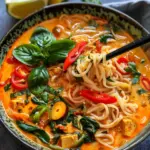 Easy Thai Red Curry Noodle Soup