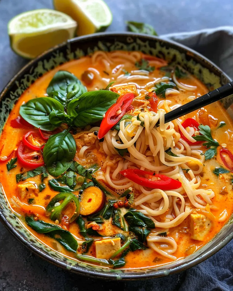 Easy Thai Red Curry Noodle Soup: A Comforting Bowl of Flavor