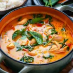 Chicken Coconut Red Curry Soup