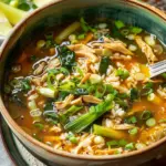 Ginger-Scallion Chicken and Rice Soup