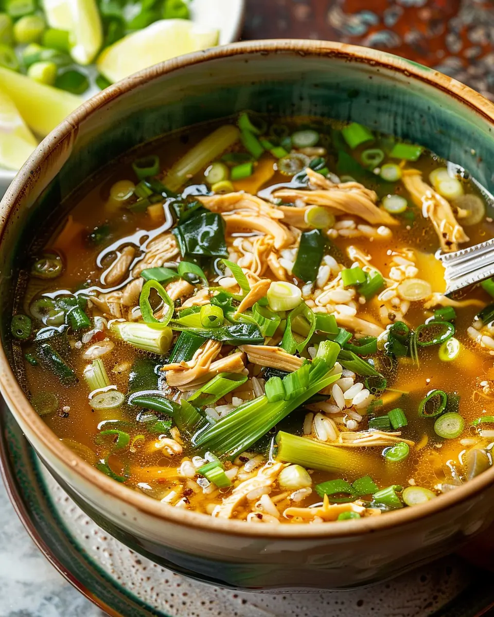 Ginger-Scallion Chicken and Rice Soup: A Cozy, Heartwarming Bowl