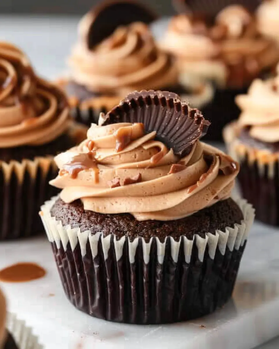 Chocolate Peanut Butter Filled Cupcakes for an Indulgent Treat