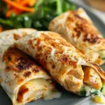Cheesy Garlic Chicken Wraps