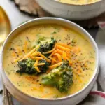 Healthy Broccoli Cheddar Soup