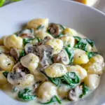 Creamy Mushroom and Spinach Gnocchi